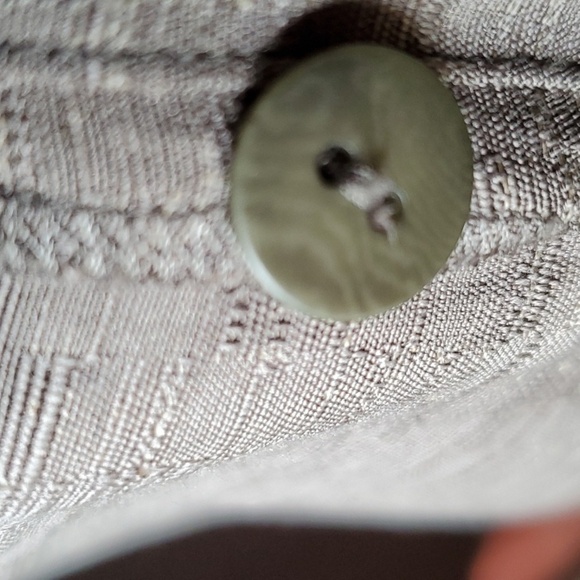 Eileen Fisher taupe silk and linen tunic 2 buttons to wear over tank top… - Picture 8 of 11